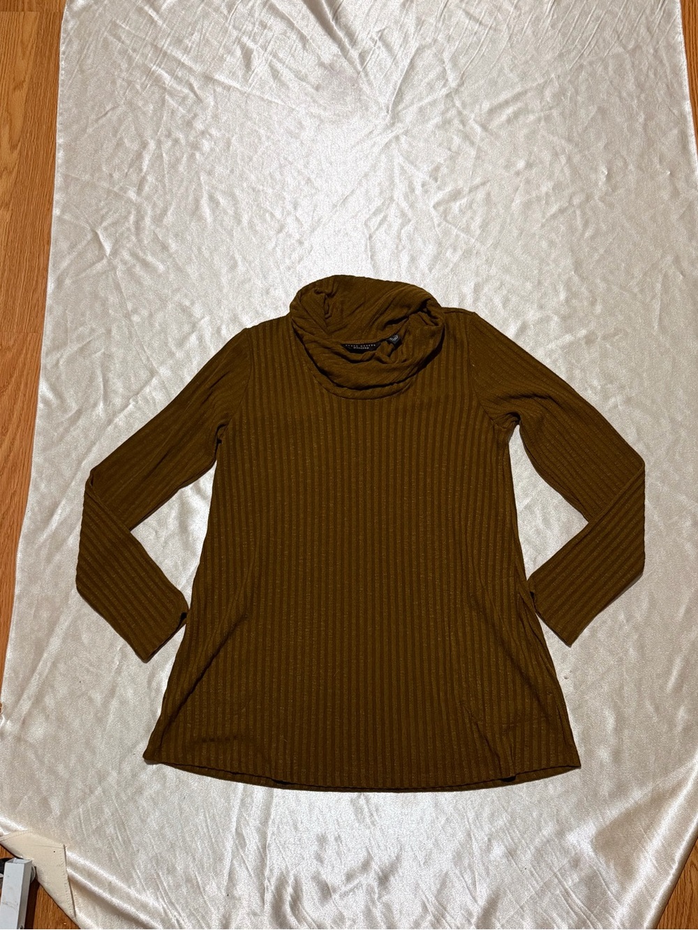 Susan Graver Weekend Reg Sweater Rib Knit Long Sleeve Tunic Small A547179